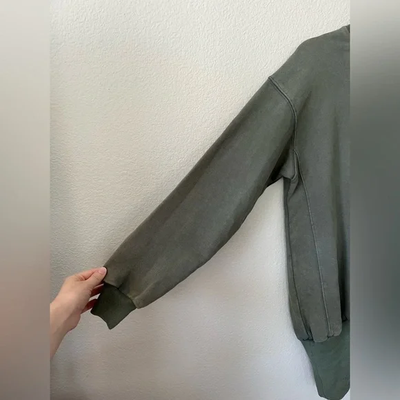 NWT RETROFETE Desreen Asymmetrical Sweater Dress in Army Green Women's Size XS - Picture 3 of 16